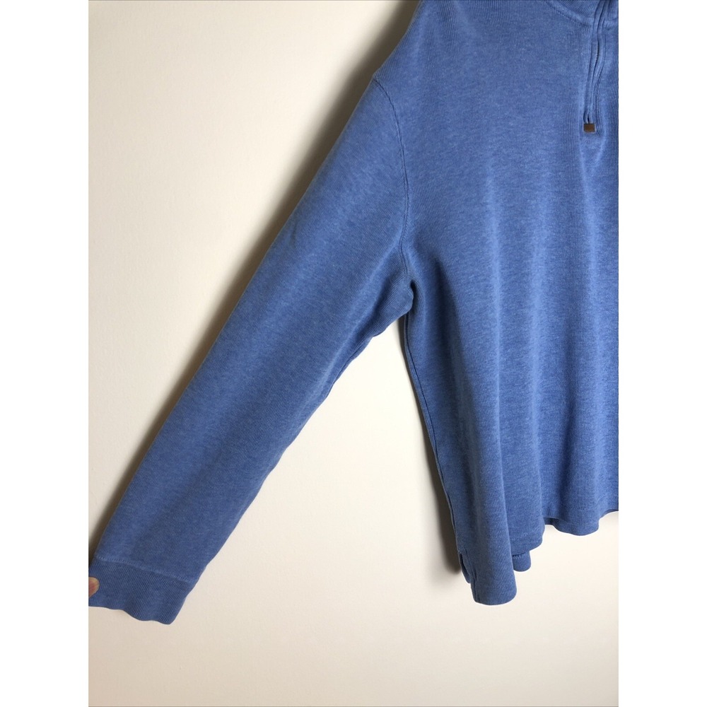 Polo Ralph Lauren Cotton Men's Pullover 1/4 Zip Blue w/Yellow Logo Size Large - Picture 5 of 12
